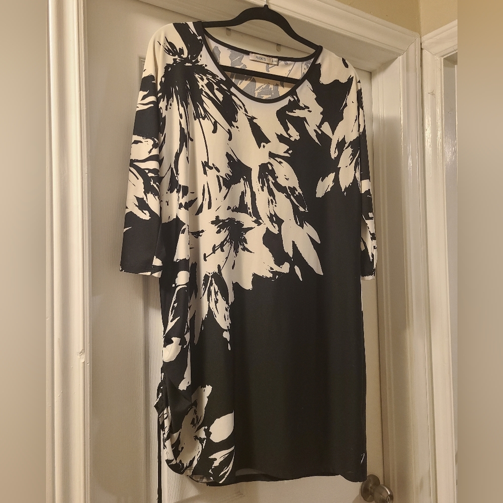 Black and White Tunic Dress